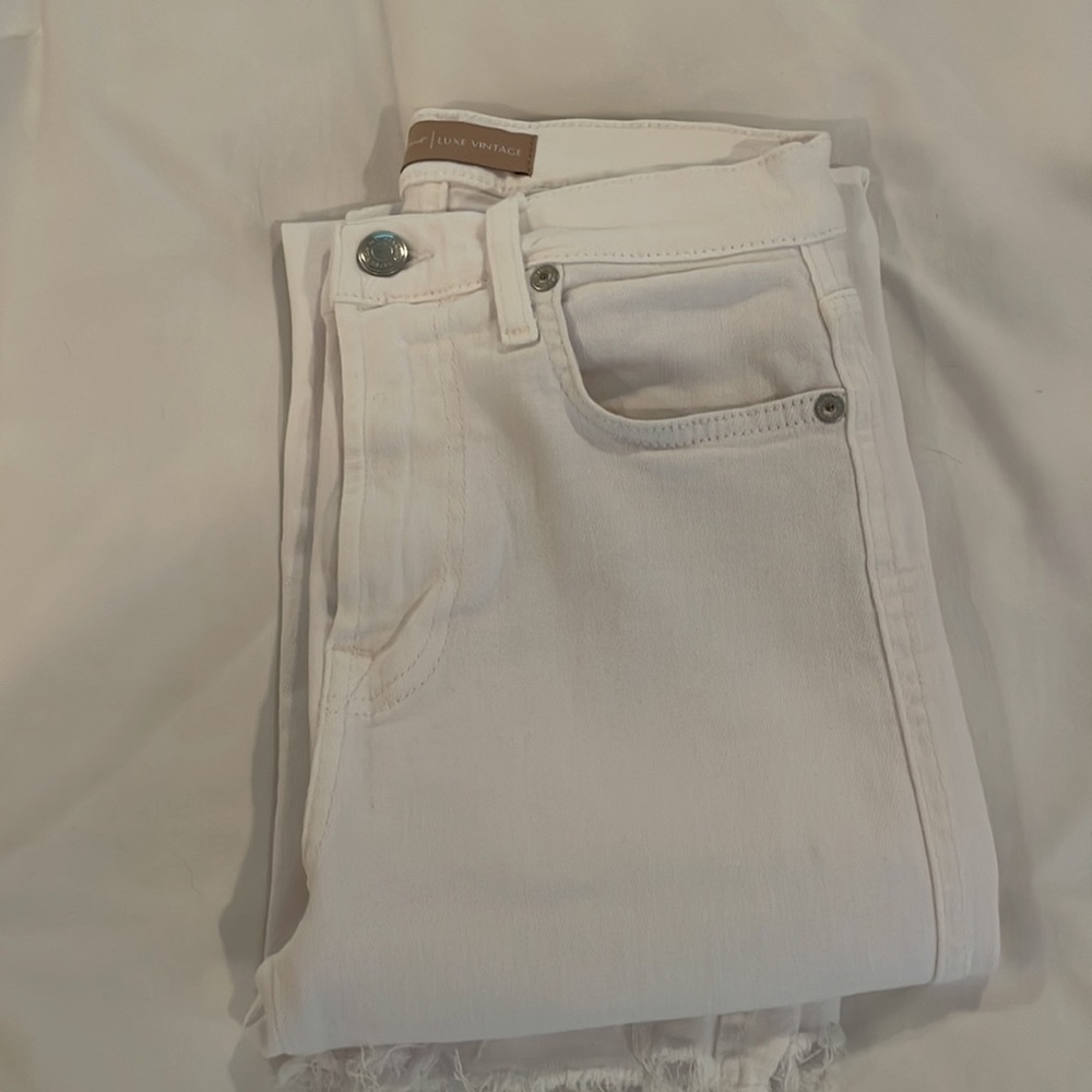 High Waist Cropped Straight- 7 For All Mankind